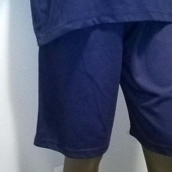 Comfortable & Rare 2pc Dark Blue Short sleeve short set by FUBU - Picture 6 of 16